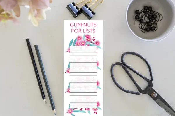 Jotter Notepad - Flowering Gum (Gum Nuts For Lists) - Sproutwell Decor