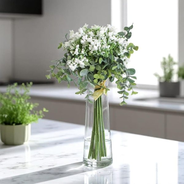 Faux Eucalypt Floral Bunch - Sproutwell Decor