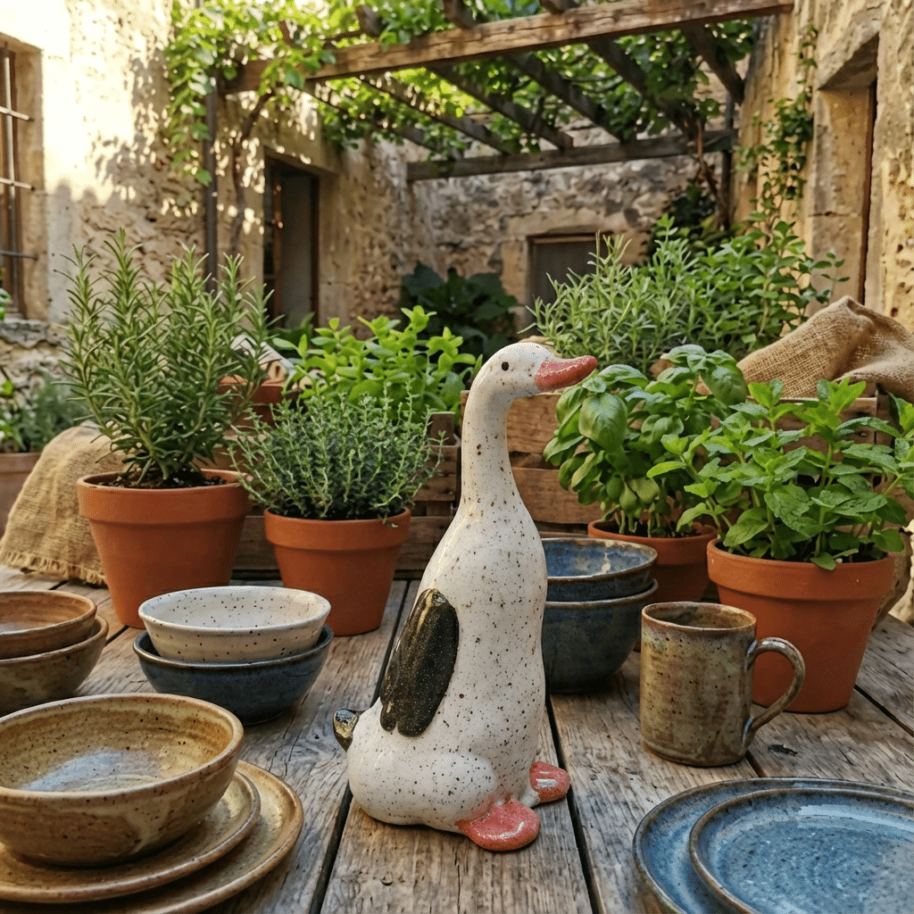 Ceramic Duck Ornament