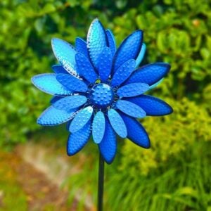 Sapphire Sunburst Wind Spinner