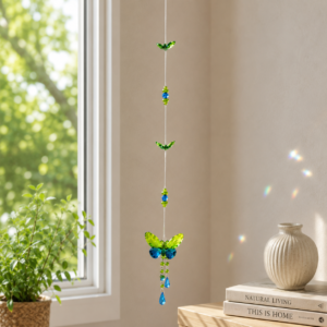 Hanging Acrylic Butterfly Sun Catcher - Green
