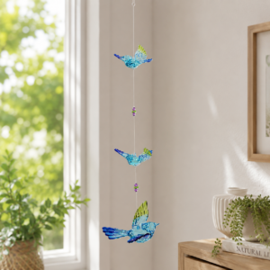 Hanging Acrylic Bird - Blue