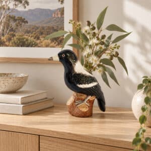 Glazed Ceramic Vase - Magpie