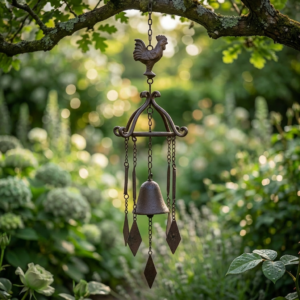Hanging Chime with Rooster